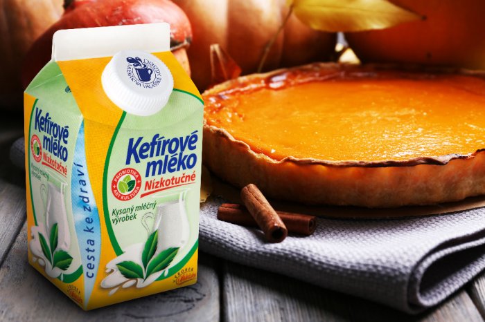 Dýňový podzimní koláč s Kefírovým mlékem