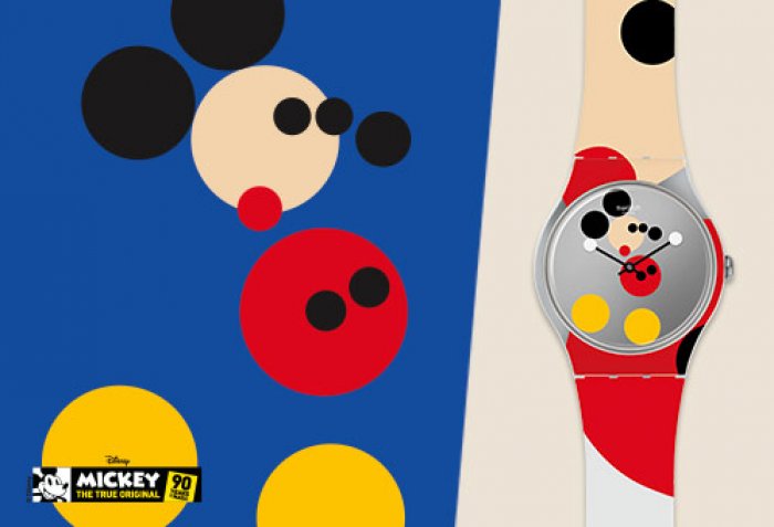 Hodinky Swatch ve speciální kolekci k výročí Mickeyho Mouse