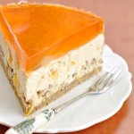 Ořechovo-pomerančový cheesecake