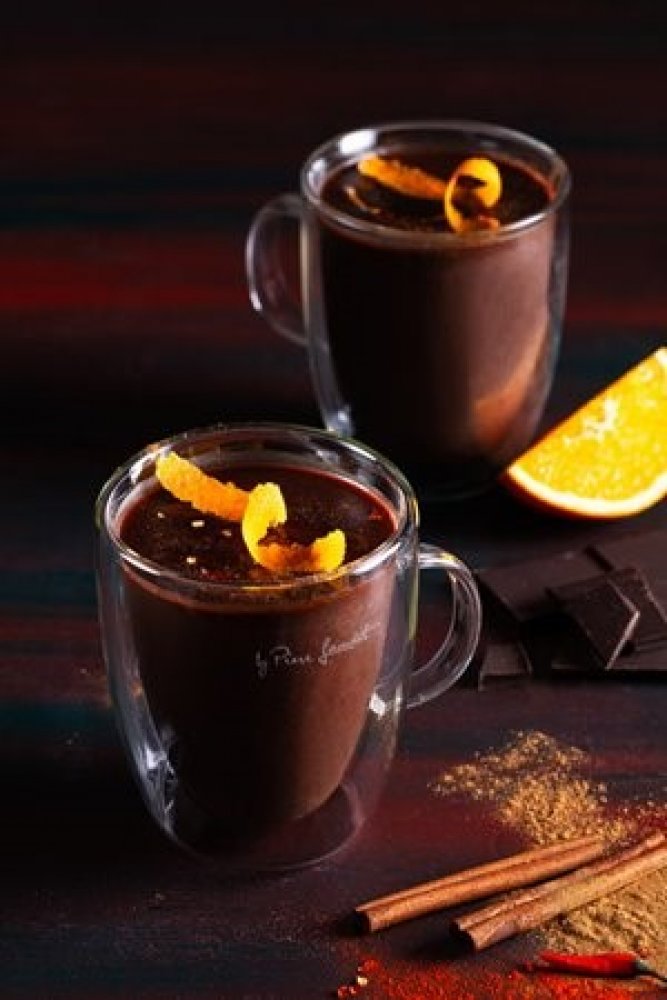 Pomerančová horká čokoláda s chilli