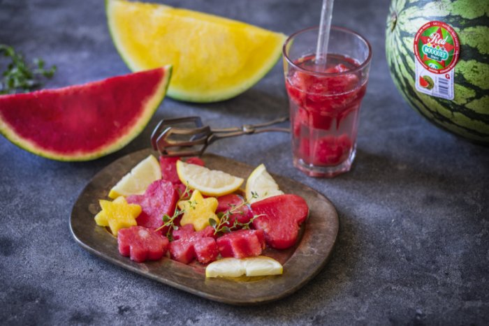 Ledové ovoce do limonády z melounů Bouquet