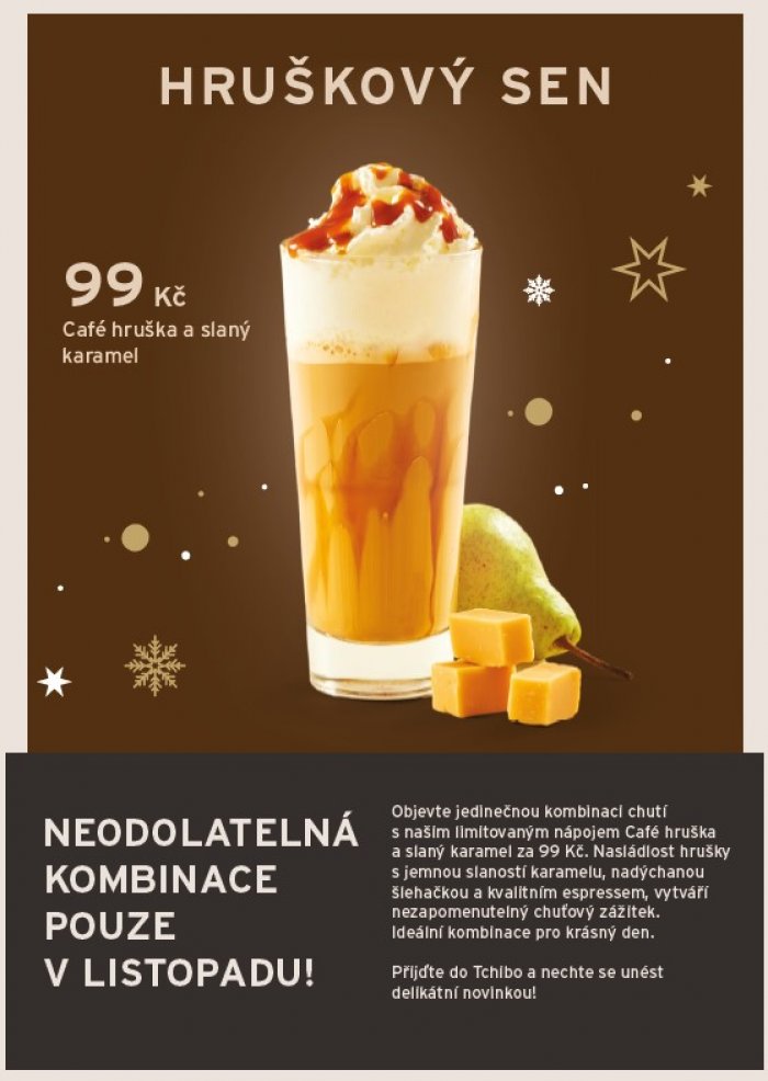 Vyzkoušejte limitovaný nápoj Café hruška a slaný karamel