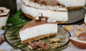 Bezlepkový kinder cheesecake