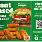 Nalaďte se na zdravější vlnu: Vyzkoušejte Veggie Challenge s rostlinnými alternativami z Burger Kingu