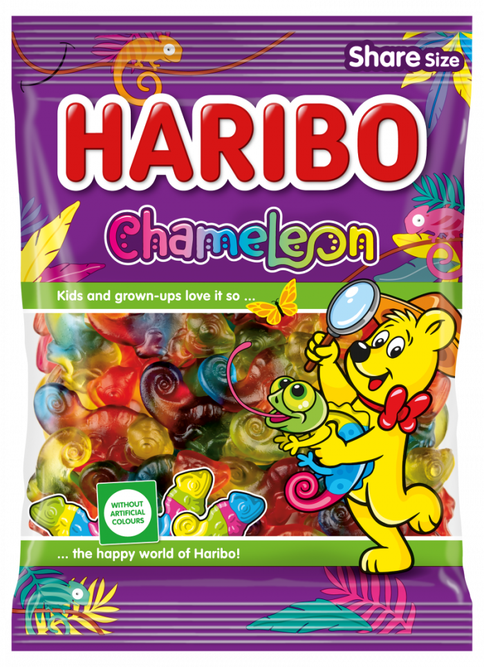 Barevní a sladcí Haribo Chameleon