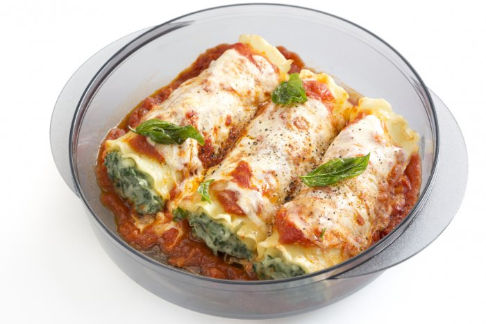 Cannelloni se špenátem a ricottou