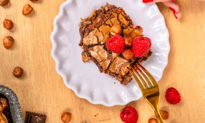 Čokoládovooříškové brownies