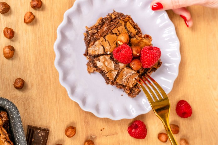 Čokoládovooříškové brownies