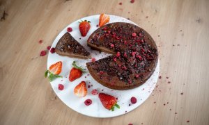Zdravý čokoládový cheesecake
