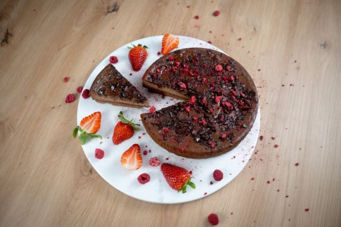 Zdravý čokoládový cheesecake