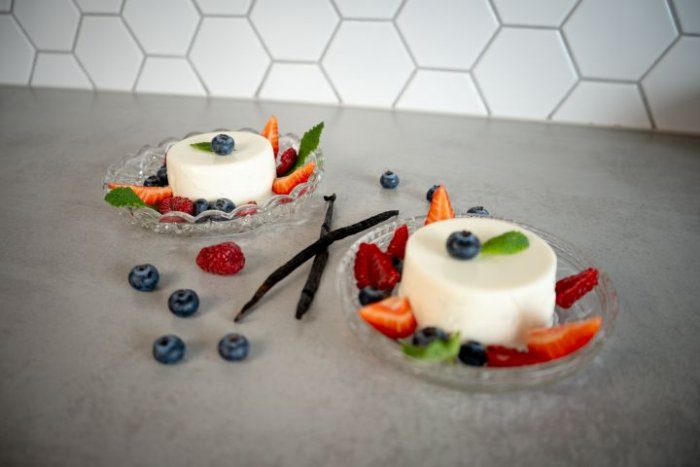 Panna cotta z řeckého jogurtu